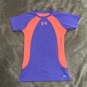 Girls Under Armour Heat Gear Shirt Youth Size Small YSM